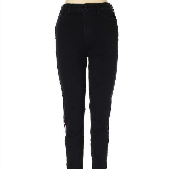 High Waisted Skinny Jeans with Stripe Detailing - Picture 2 of 3